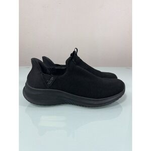 Skechers Summits Women's 7.5 Black Memory Foam Slip On Comfort Walking Shoes